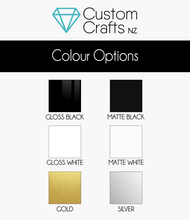 Colour options for custom sticker / personalised decal for sign