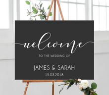 Example of custom / personalised welcome vinyl sticker sign